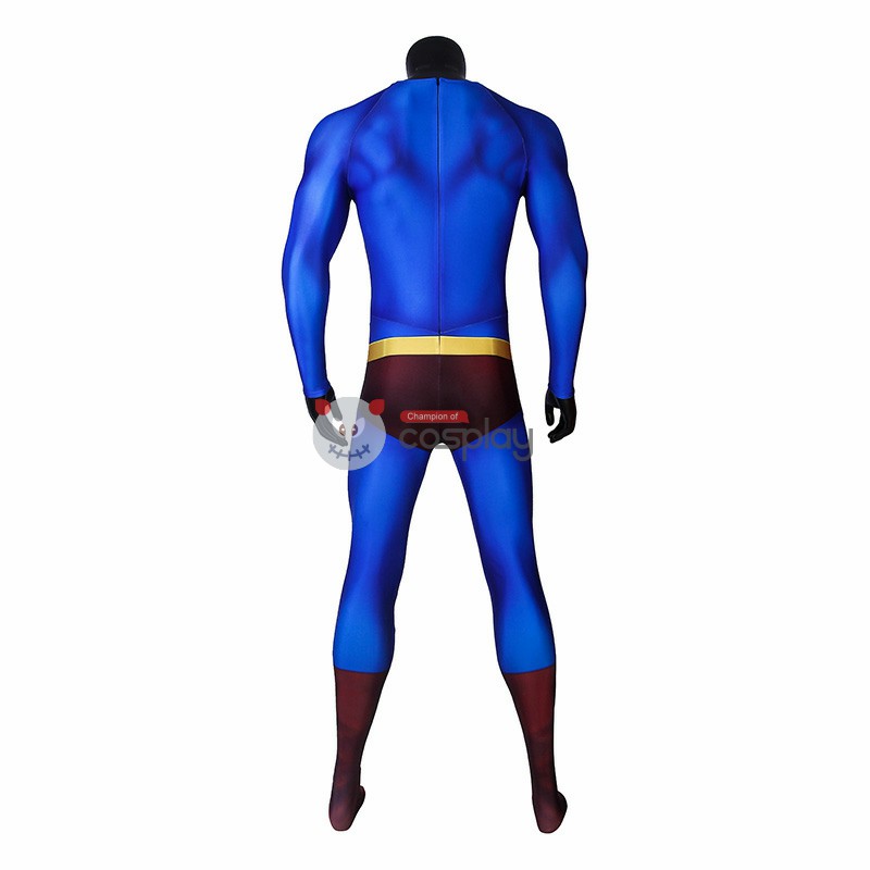Clark Kent Return Blue Jumpsuit Steel Man Return Cosplay Costume